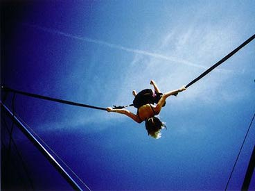 Bungee Trampoline Rockwall Combo